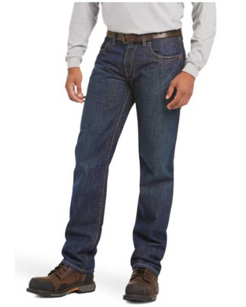 Ariat Men's Shale Fire Resistant Work Jeans, Denim, hi-res