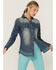 Image #1 - Tasha Polizzi Women's Rayna Southwestern Embroidered Denim Shirt, Blue, hi-res