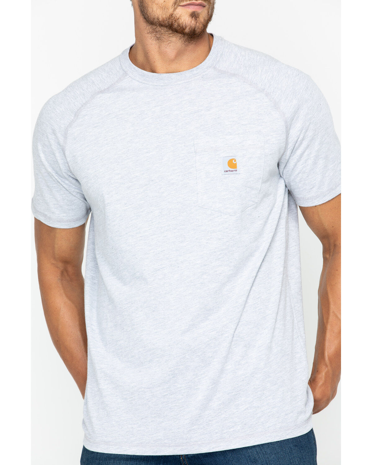 Image #2 - Carhartt Force Men's Short Sleeve Work T-Shirt, , hi-res