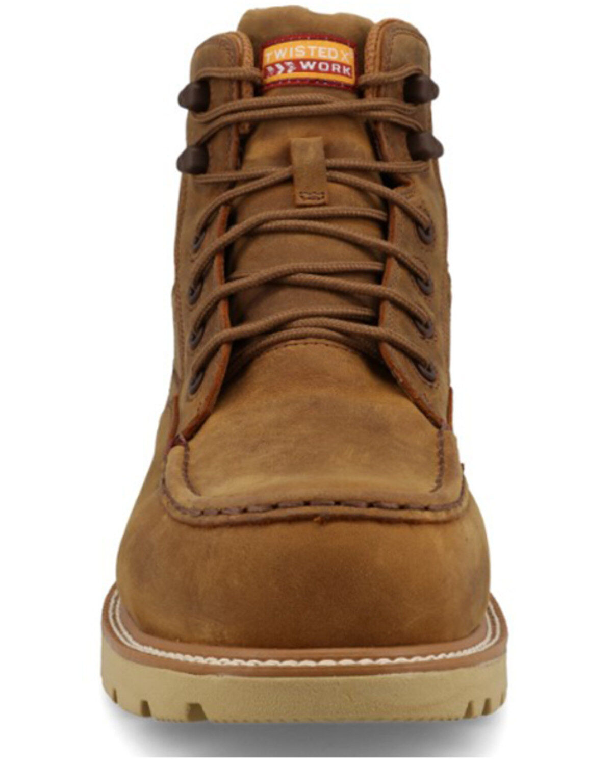 Image #4 - Twisted X Men's 6" Lace-Up Work Boots - Composite Toe, Tan, hi-res