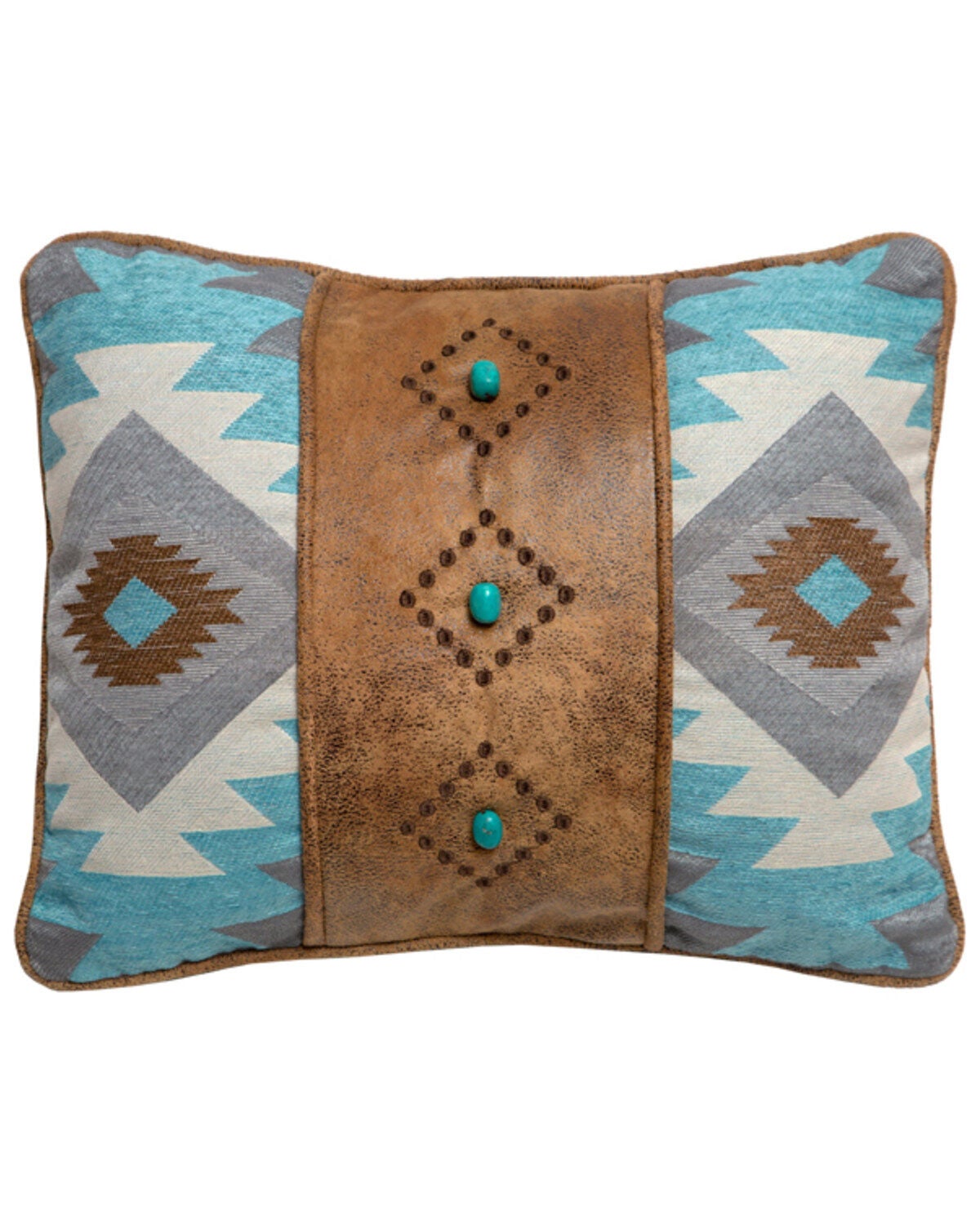 Carstens Home Wrangler Mesa Daybreak Diamonds Throw Pillow, Blue, hi-res