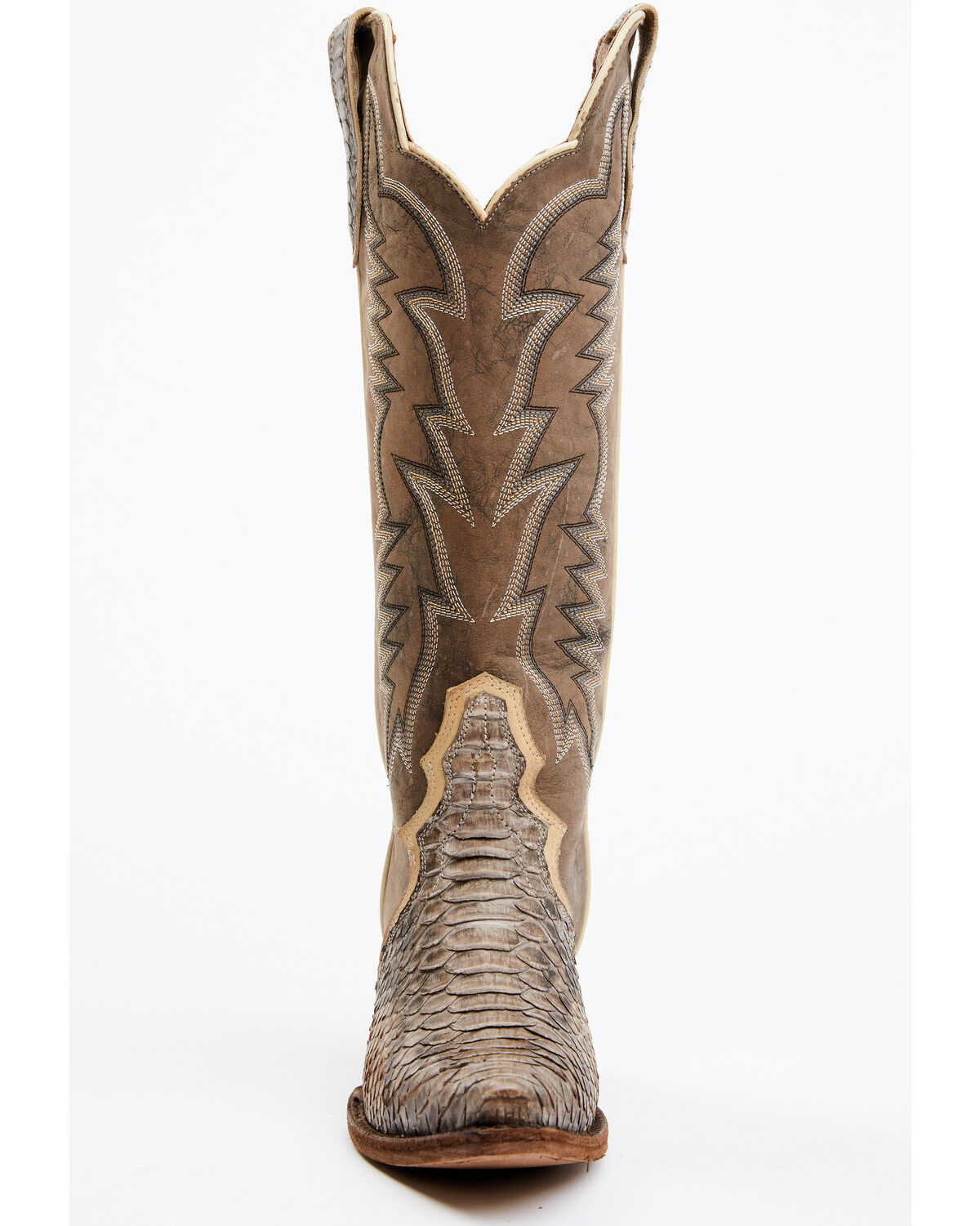 Image #4 - Idyllwind Women's Triad Exotic Python Western Boot - Snip Toe, Brown, hi-res