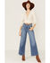 Lush Women's Lace Trim Blouse, Ivory, hi-res