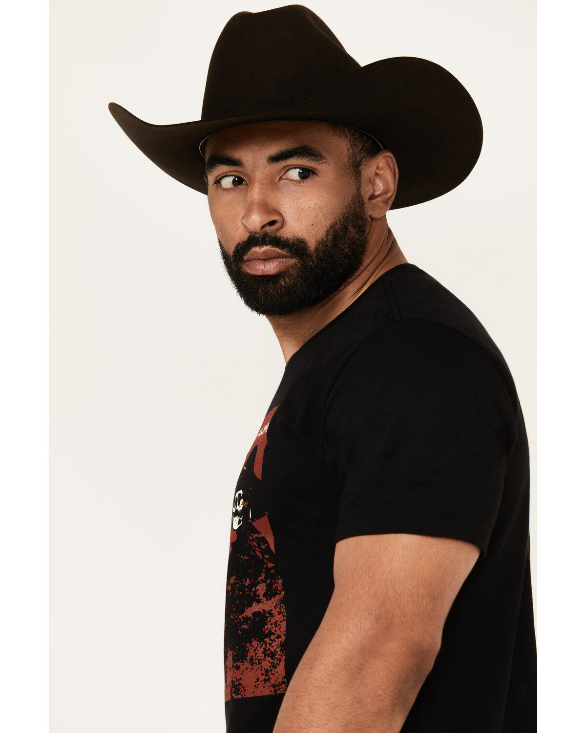 Image #2 - Cody James Men's Cowboy Skeleton Short Sleeve Graphic T-Shirt, Black, hi-res