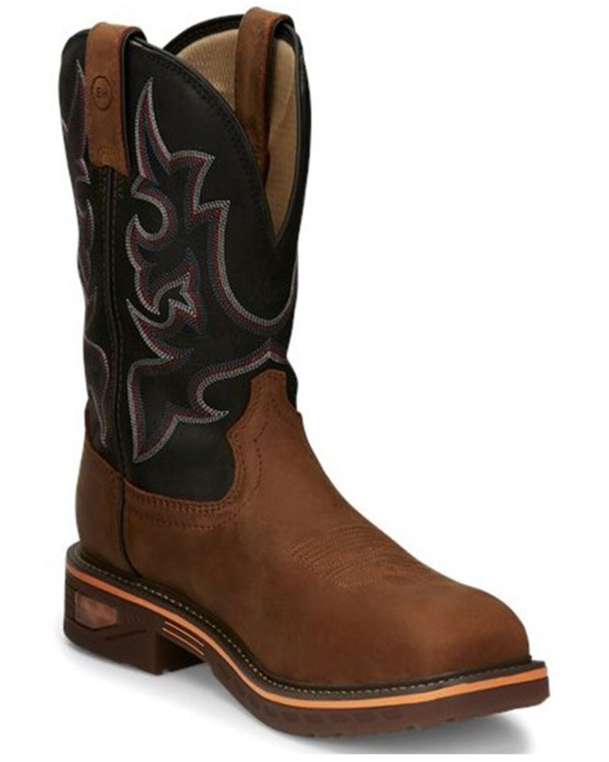 Justin Men's Resistor Western Work Boots - Composite Toe, Brown, hi-res