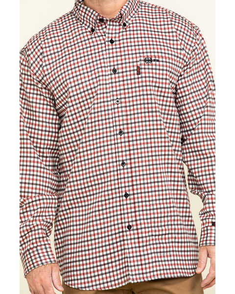 Image #4 - Cinch Men's FR Multi Plaid Print Long Sleeve Work Shirt , , hi-res