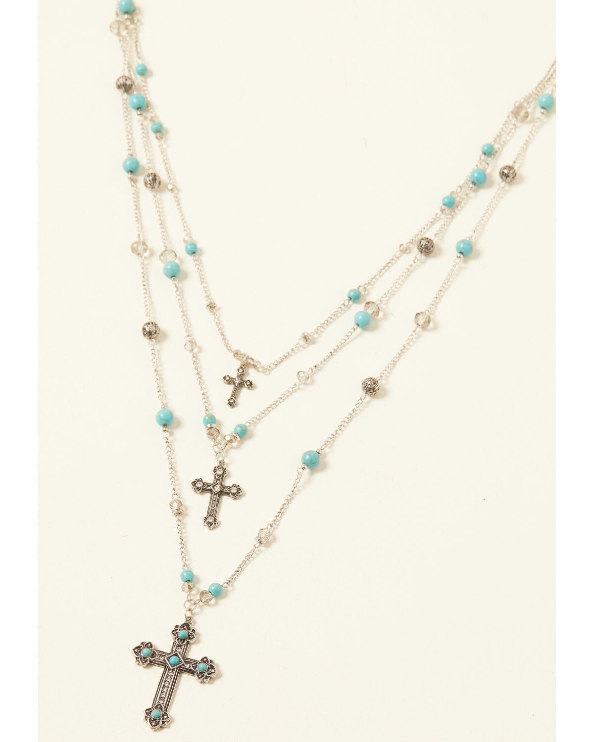 Shyanne Women's Cross Jewelry Set - 2 Piece, Silver, hi-res