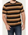 Image #3 - Brixton Men's Hilt Shield Striped Knit T-Shirt, Black, hi-res