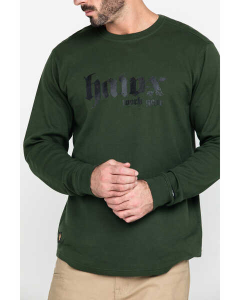 Image #4 -  Hawx Men's Green Graphic Thermal Long Sleeve Work T-Shirt , , hi-res