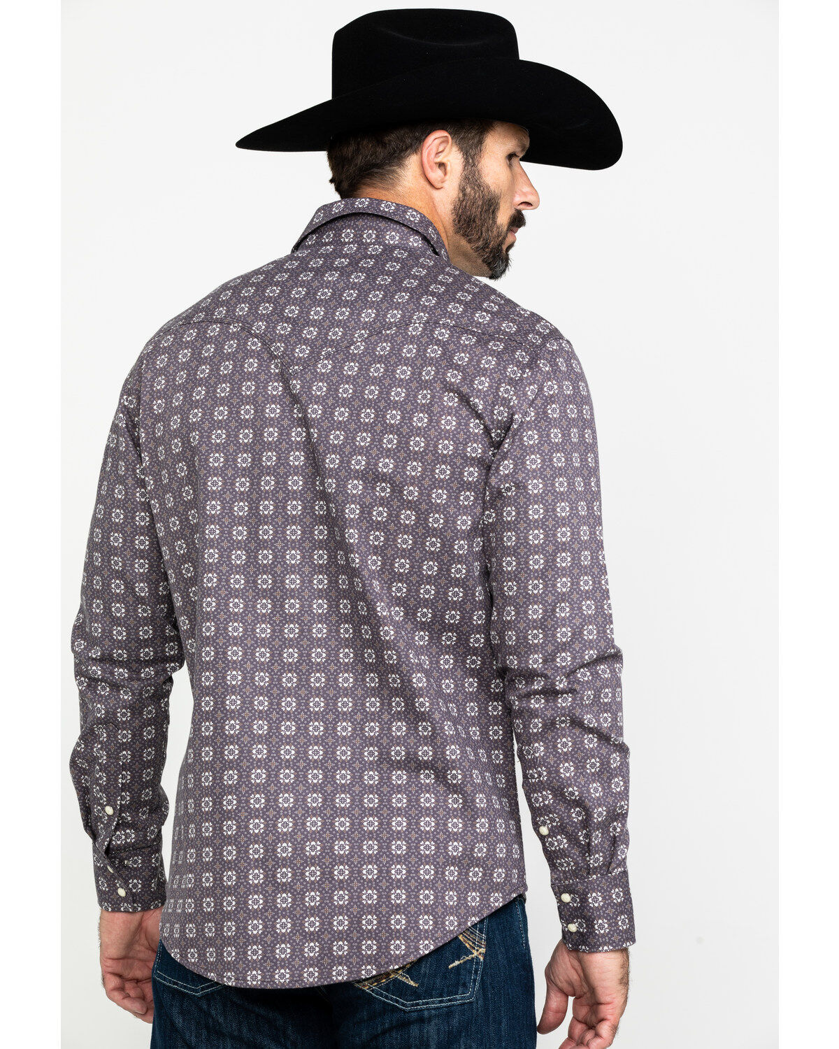 Image #2 - Rock & Roll Denim Men's FR Printed Floral Twill Long Sleeve Work Shirt , , hi-res