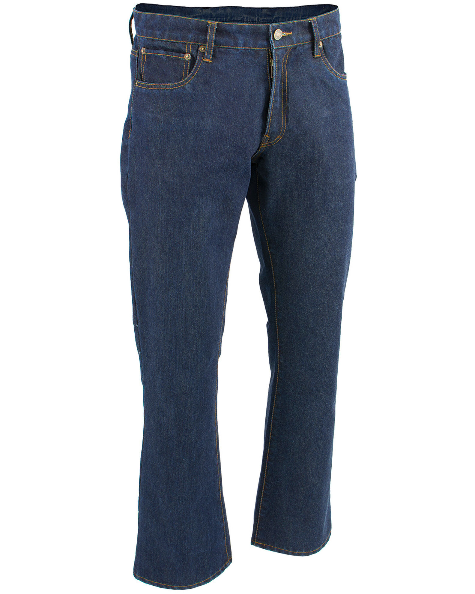 Milwaukee Leather Men's Blue 32 Aramid Infused 5 Pocket Loose Fit Jeans -  Big