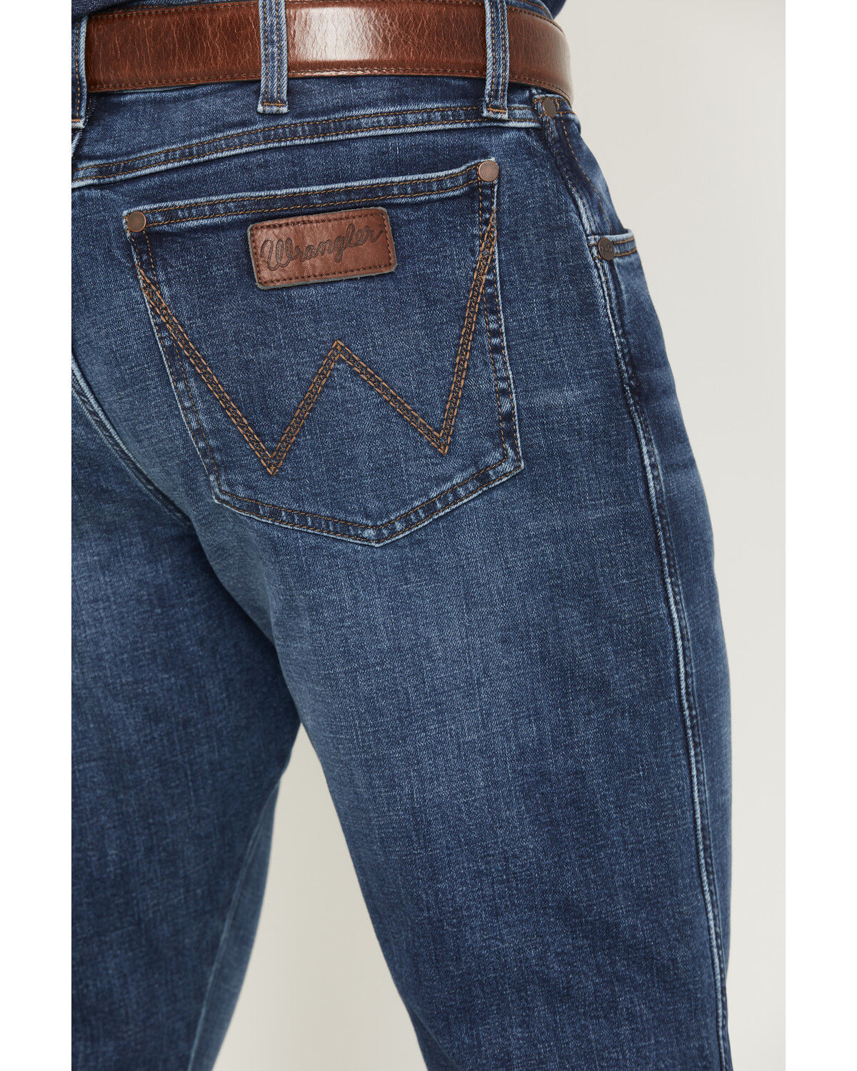 Product Name:  Wrangler Retro Men' Dark Wash Relaxed Bootcut Stretch Denim Jeans