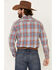Image #4 - Flag & Anthem Men's Rosburg Plaid Long Sleeve Western Shirt, Indigo, hi-res