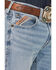 Image #2 - Ariat Men's M2 Flynn Cameron Light Wash Relaxed Bootcut Stretch Denim Jeans, Light Wash, hi-res
