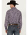 Image #4 - Cinch Men's Paisley Print Long Sleeve Button-Down Western Shirt, Purple, hi-res