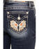 Image #2 - Miss Me Women's Dark Wash Mid Rise 34" Bootcut Stretch Denim Jeans, , hi-res