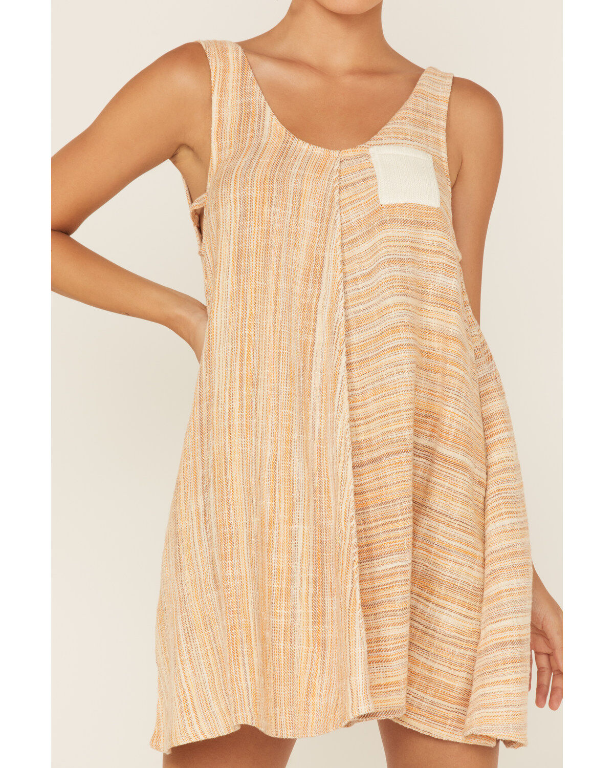 Image #3 - Cleo + Wolf Women's Yarn Die A-Line Mini Dress, Taupe, hi-res