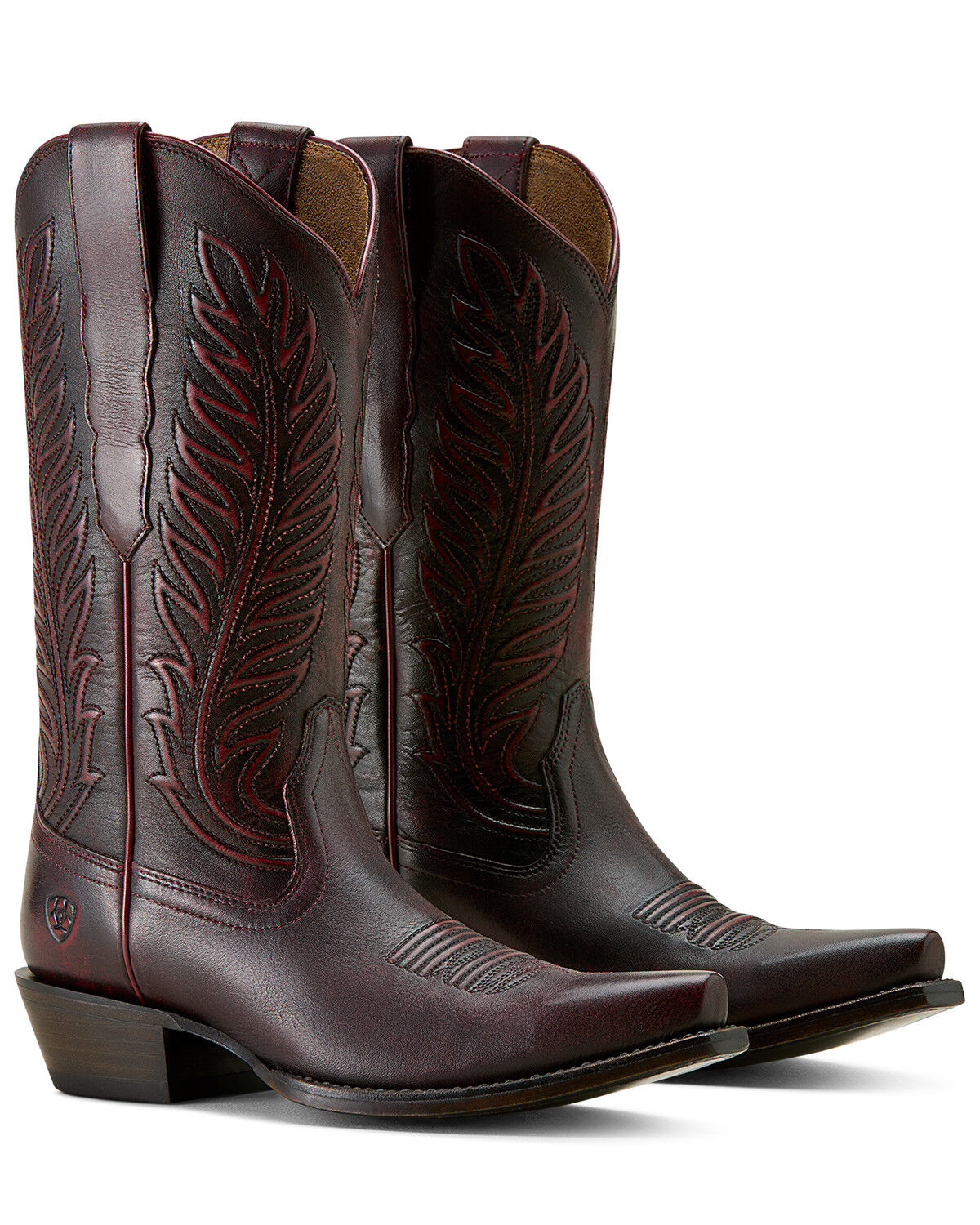 Image #2 - Ariat Women's Bowman Western Boots - Snip Toe, Black Cherry, hi-res