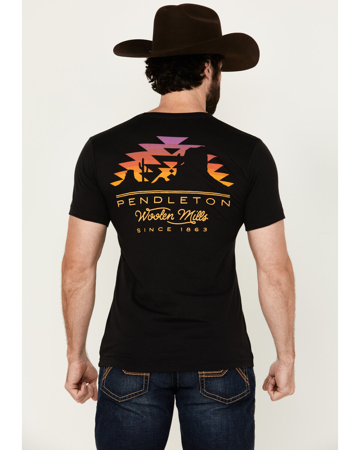 Image #1 - Pendleton Men's Scenic Logo Short Sleeve Graphic T-Shirt, Black, hi-res