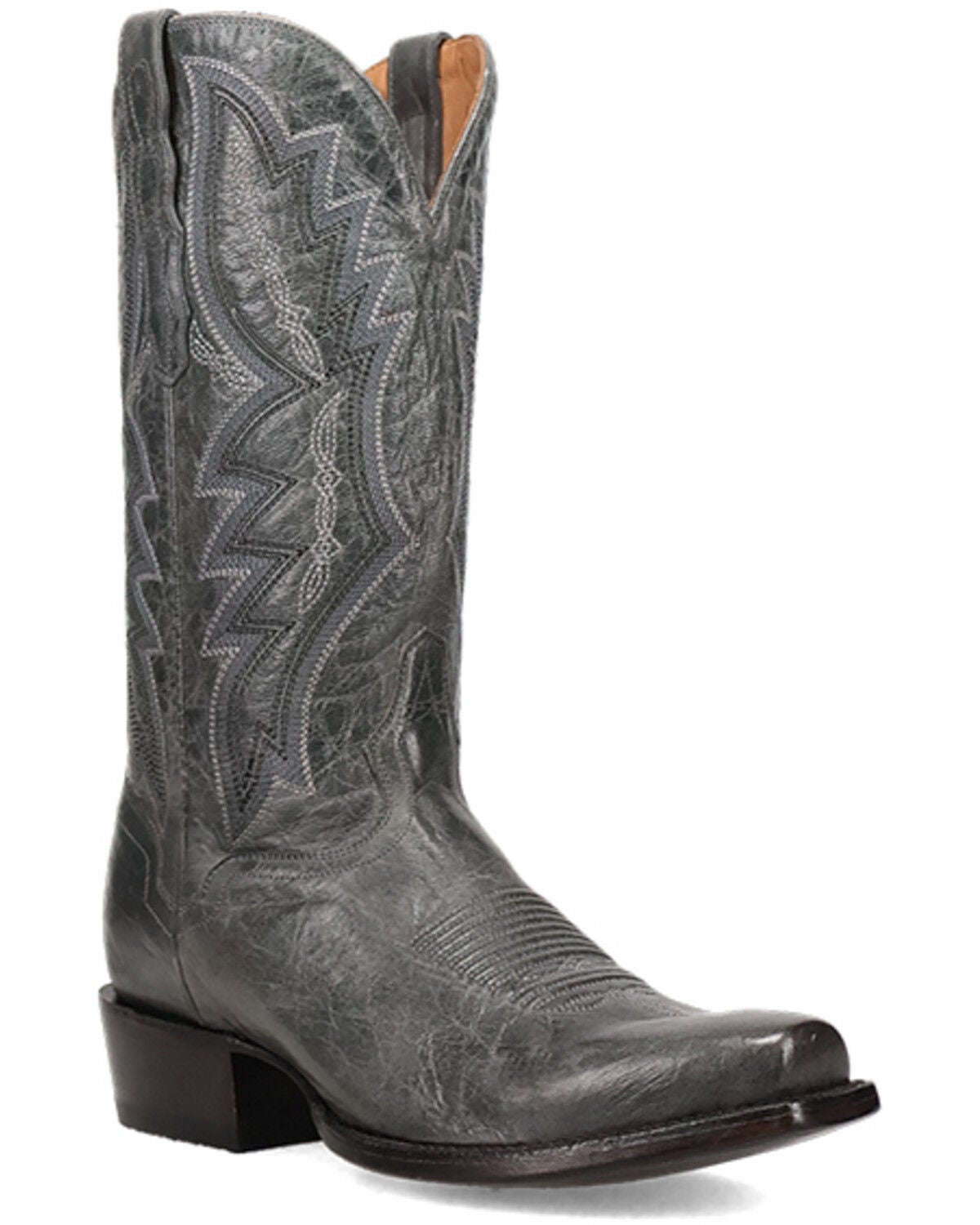Image #1 - El Dorado Men's Western Boots - Square Toe, Grey, hi-res
