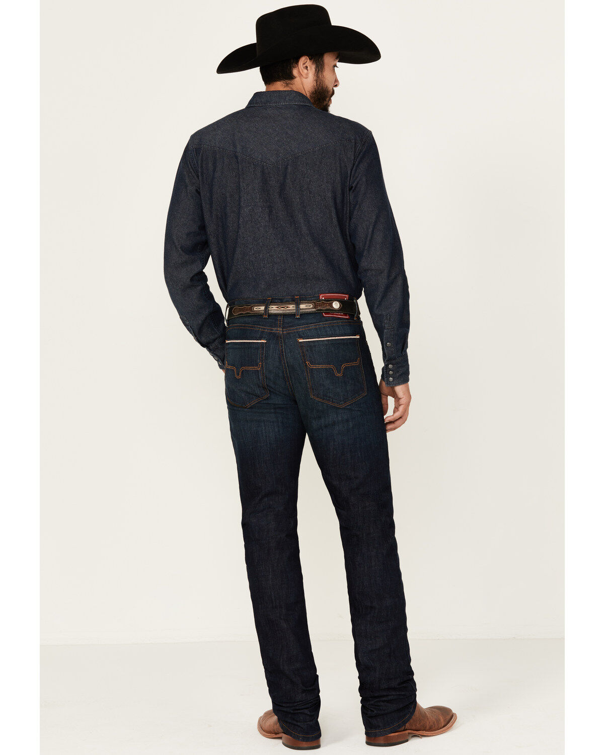Image #3 - Kimes Ranch Men's Roger Dark Wash Stretch Slim Bootcut Jeans, Blue, hi-res