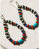 Paige Wallace Women's Mixed Bead Teardrop Earrings, Turquoise, hi-res