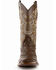Image #8 - Ferrini Men's Ostrich Patch Exotic Western Boots, Chocolate, hi-res