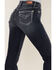 Image #4 - Shyanne Women's Dark Wash Mid Rise Embroidered Bootcut Jeans, Dark Wash, hi-res