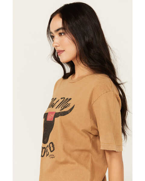 Image #2 - Bohemian Cowgirl Women's Not My First Rodeo Short Sleeve Graphic Tee, Rust Copper, hi-res