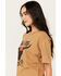 Image #2 - Bohemian Cowgirl Women's Not My First Rodeo Short Sleeve Graphic Tee, Rust Copper, hi-res