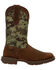 Durango Men's Rebel Camo Western Boots - Broad Square Toe, Brown, hi-res