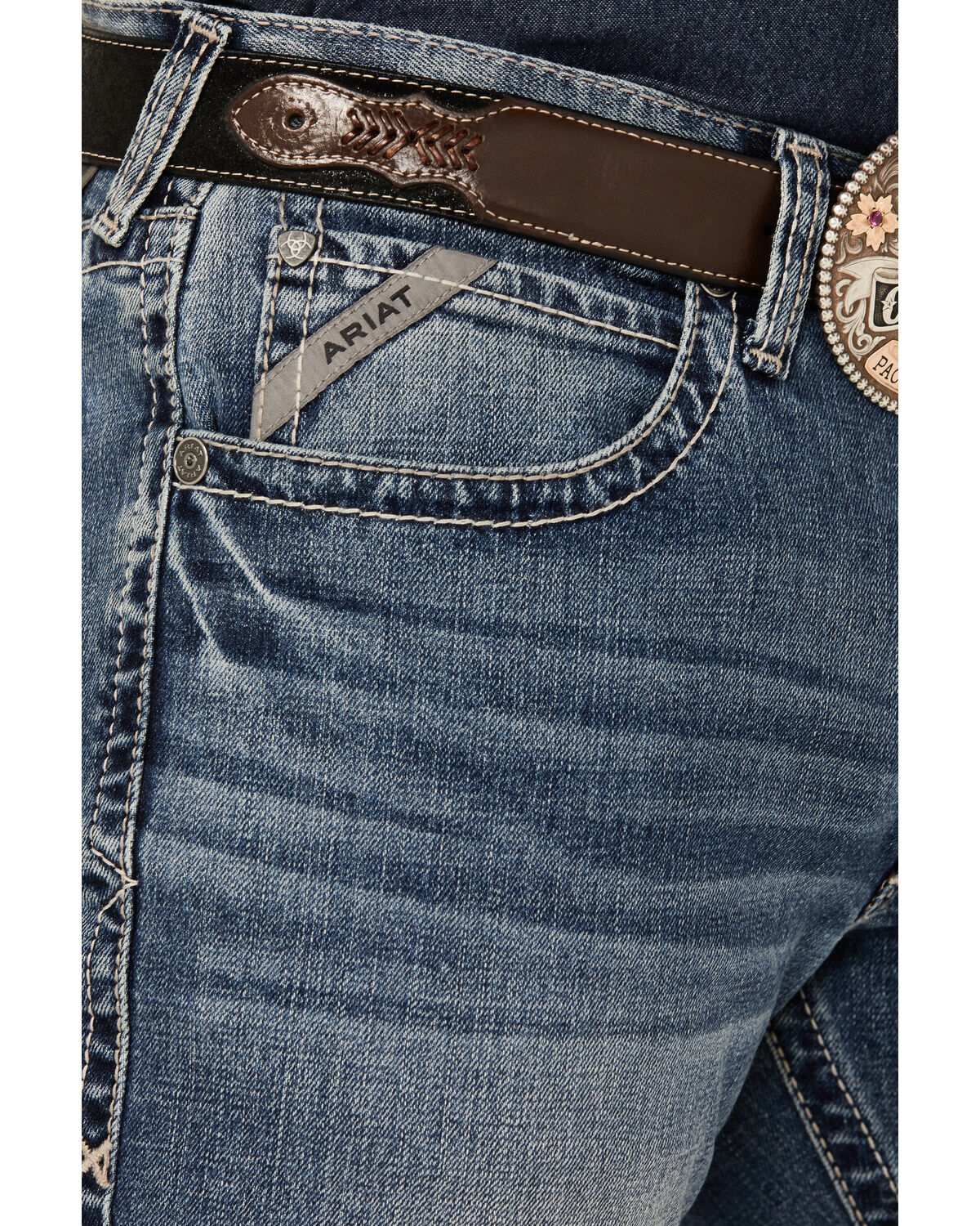 Product Name:  Ariat Men's M2 Medium Wash Relaxed Bootcut Stretch Denim Jeans