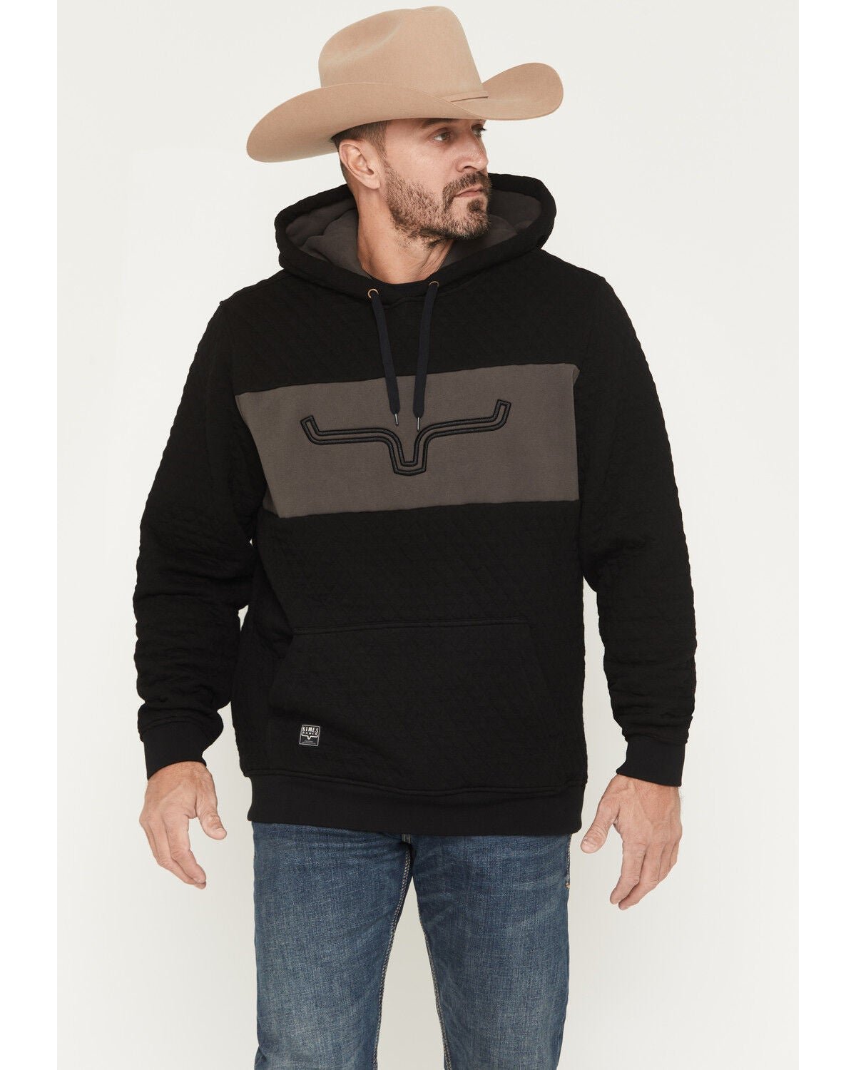 Kimes Ranch Men's Ripon Logo Hooded Sweatshirt, Black, hi-res