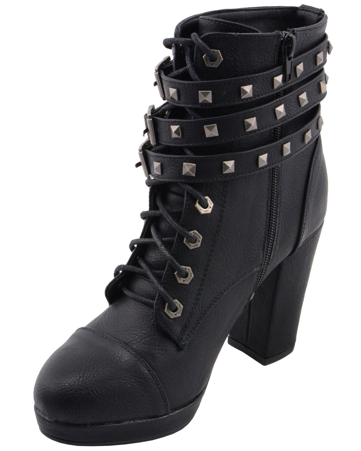 booties with buckles and straps