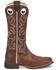 Image #2 - Justin Women's Western Boots - Broad Square Toe, Brown, hi-res