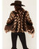 Image #4 - Azalea Wang Women's Striped Faux Fur Jacket, Chocolate, hi-res