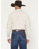 Image #4 - George Strait by Wrangler Men's Plaid Print Long Sleeve Button-Down Stretch Western Shirt, Cream, hi-res