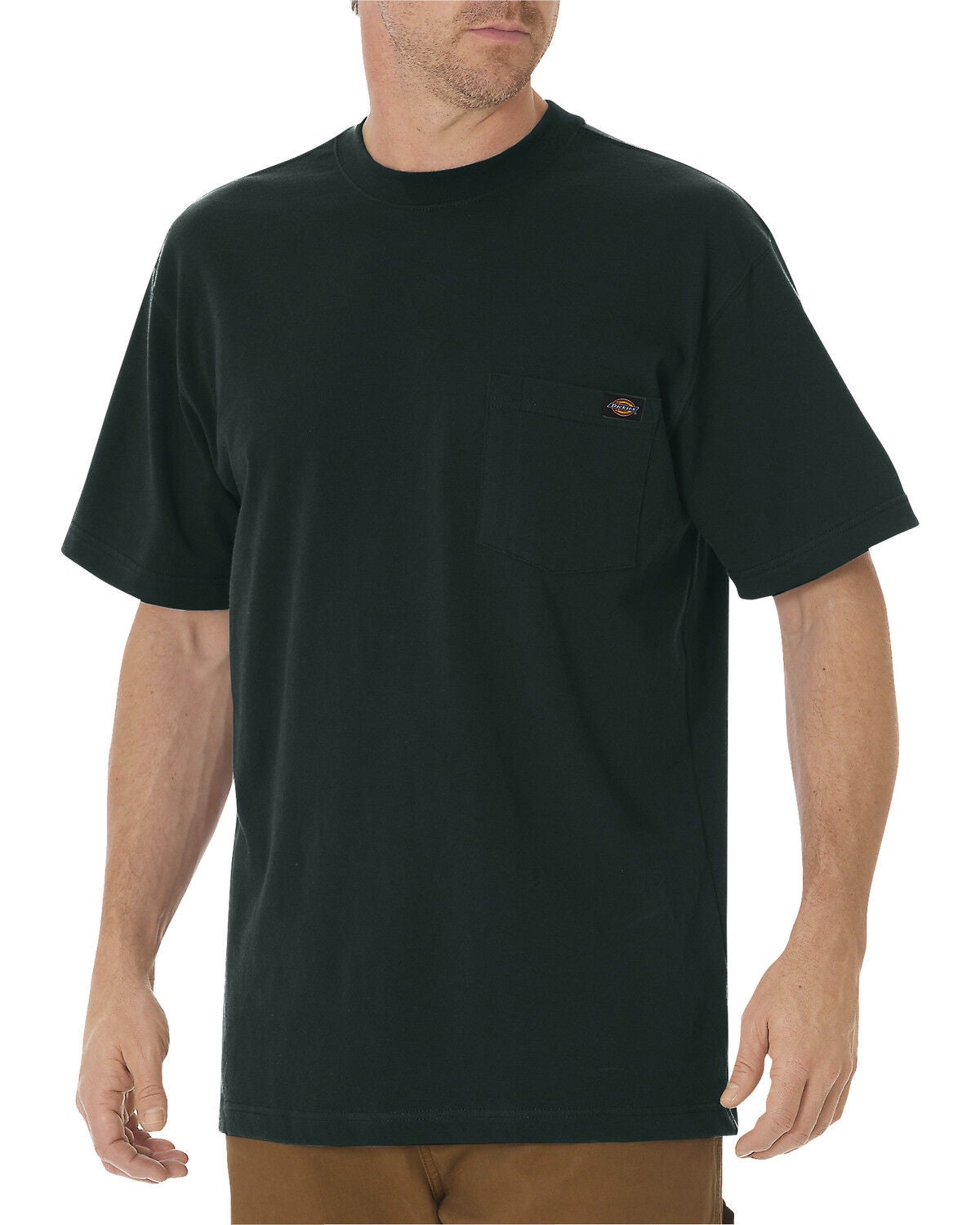 Dickies Men's Short Sleeve Heavyweight T-Shirt, Hunter Green, hi-res