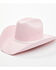 Image #1 - Shyanne Girls' Fit To Be Tied Straw Cowboy Hat, Pink, hi-res