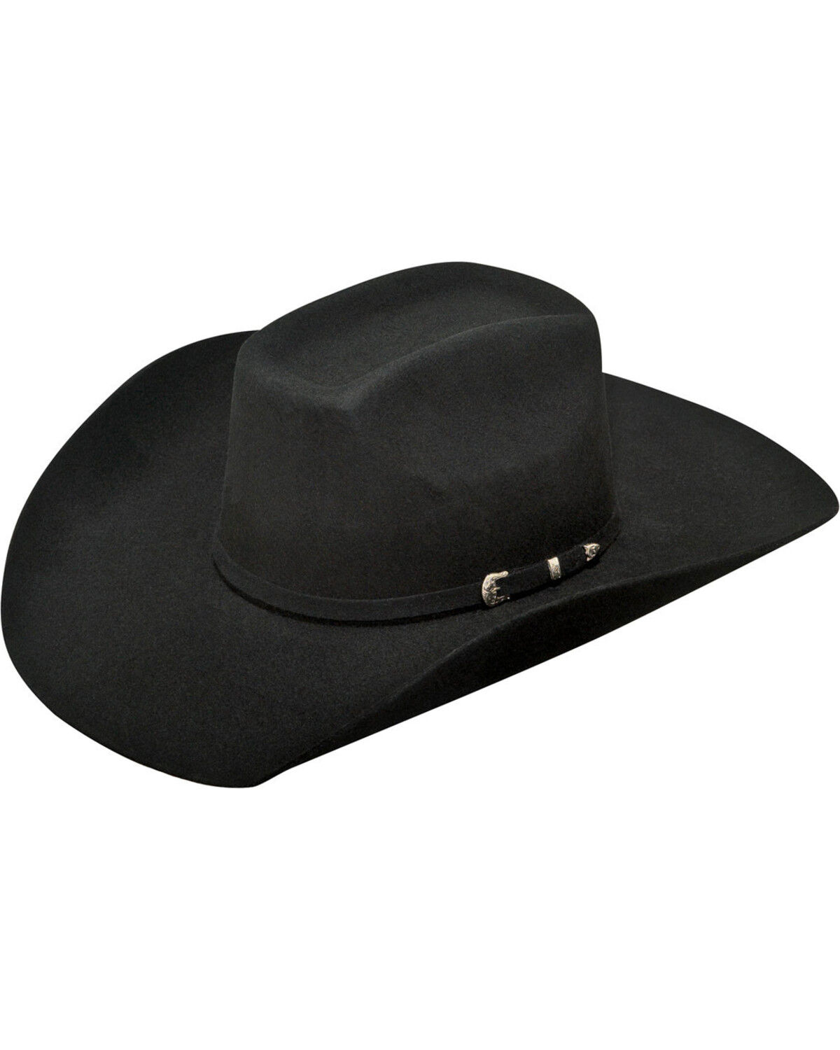 Image #1 - Ariat Added Money 2X Felt Cowboy Hat, Black, hi-res
