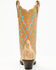 Image #5 - Dan Post Women's Exotic Ostrich Leg Western Boots - Snip Toe, Brown, hi-res