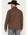 Image #4 - Ariat Men's Vernon Leather Print Softshell Jacket, Brown, hi-res