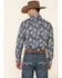 Image #5 - Rock & Roll Denim Men's Paisley Print Long Sleeve Western Shirt, Navy, hi-res