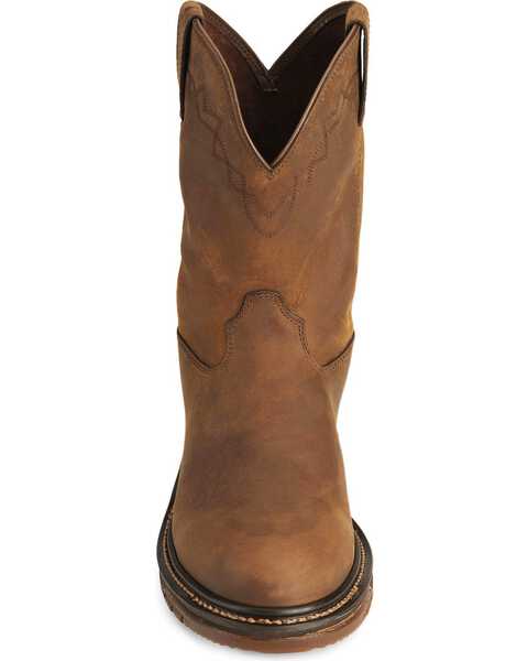 Image #4 - Rocky Men's Roper Original Ride Western Boots, Tan, hi-res