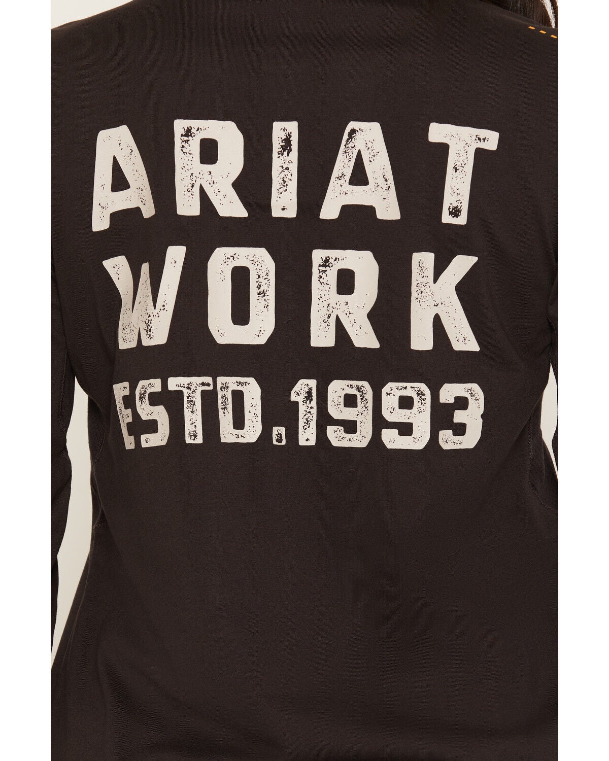 Image #4 - Ariat Women's Rebar Workman Long Sleeve Work Shirt, Brown, hi-res