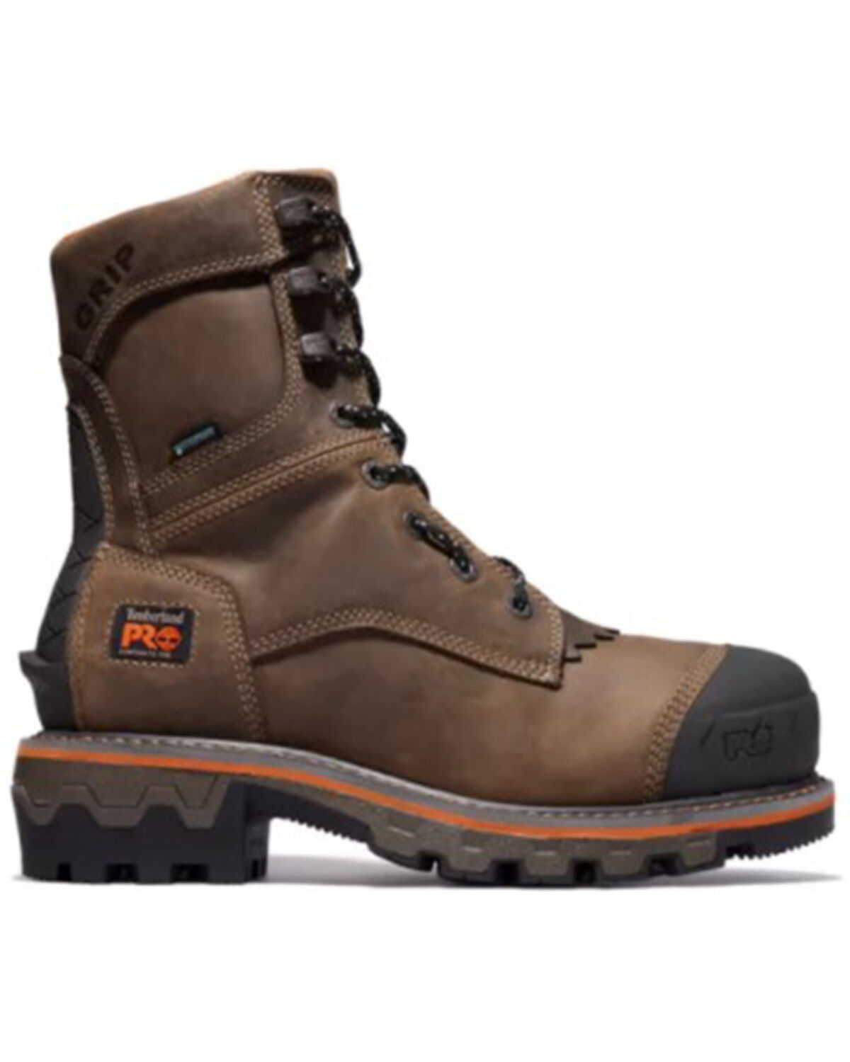 Image #2 - Timberland PRO Men's Boondock Waterproof Logger Boots - Nano Composite Toe, Brown, hi-res