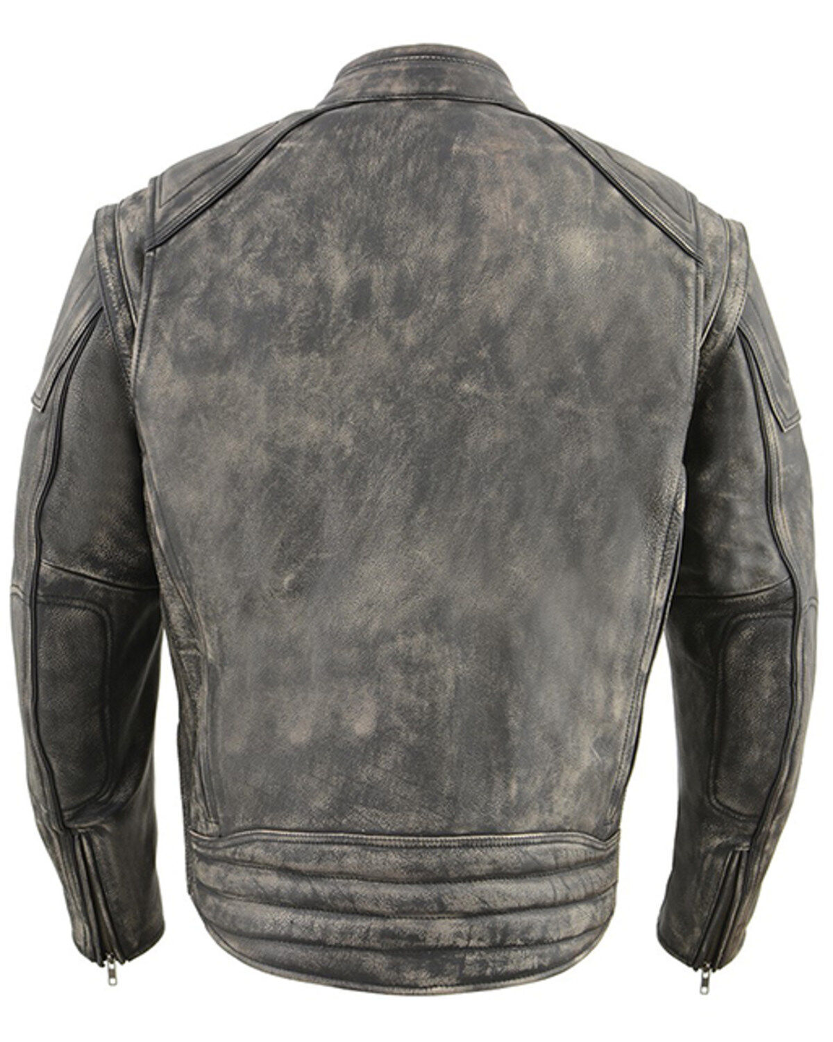Image #3 - Milwaukee Leather Men's Distressed 2-in-1 Concealed Carry Leather Jacket, Brown, hi-res
