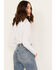 Scully Women's Floral Embroidered Long Sleeve Western Shirt, White, hi-res
