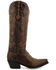 Image #2 - Black Star Women's Lockhart Embroidered Leather Western Boot - Snip Toe, Brown, hi-res