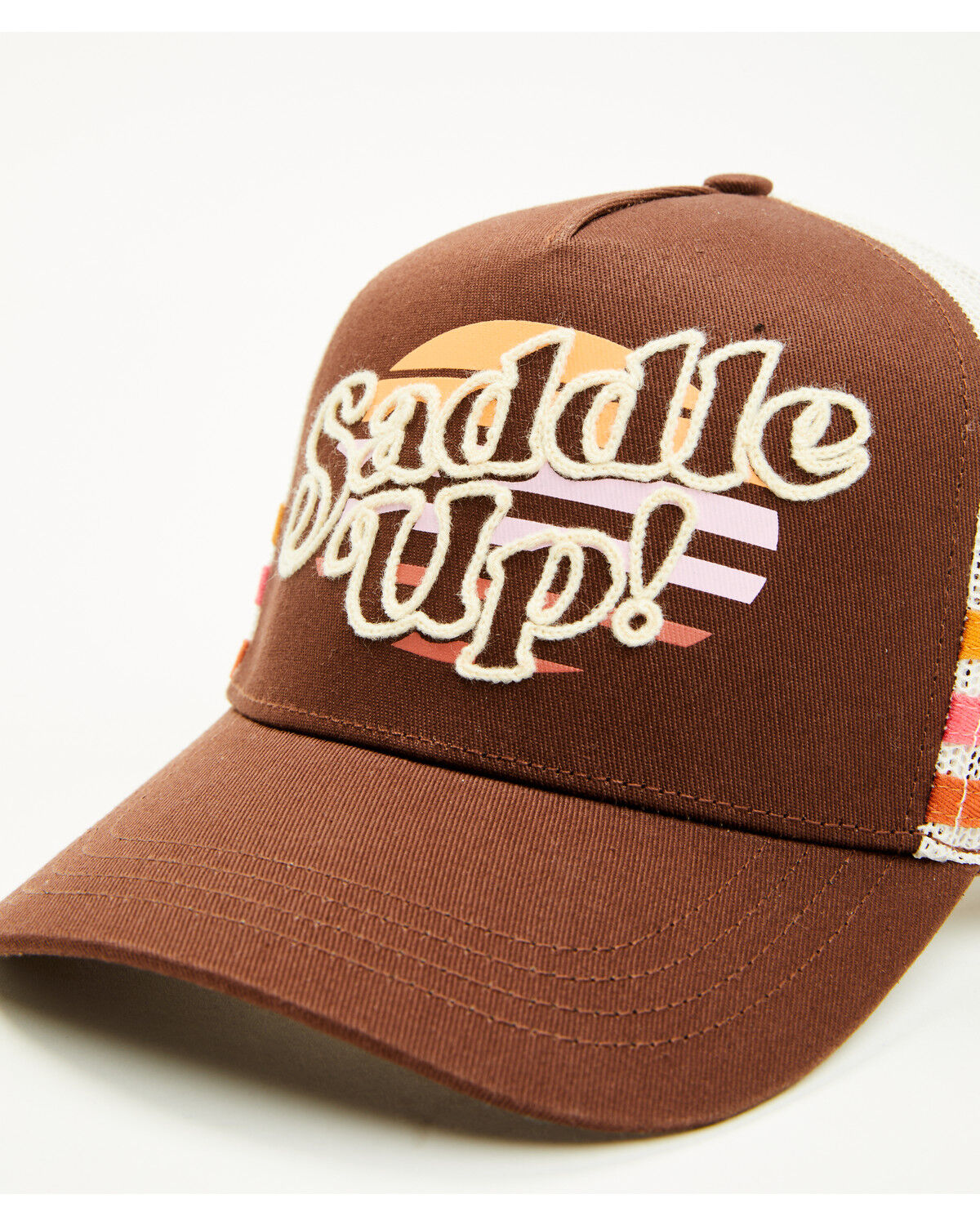 Image #2 - Shyanne Girls' Saddle Up Ball Cap, Brown, hi-res